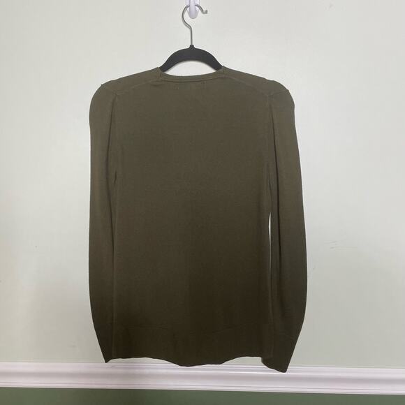 Philosophy Cardigan Sweater Button Up Knit V-Neck Long Sleeve Green S Lagenlook - Picture 9 of 12